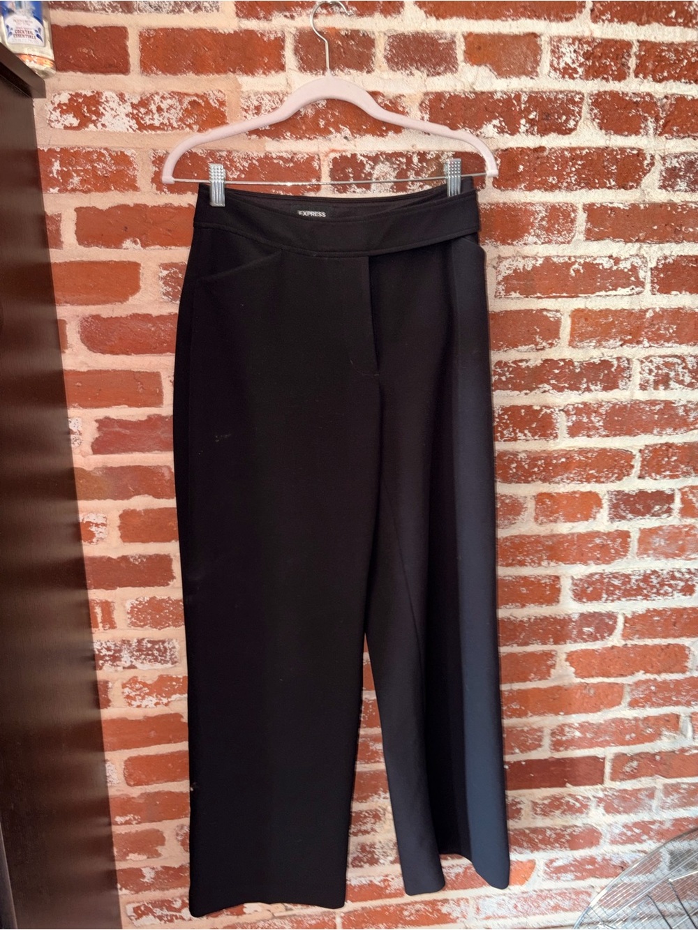 Express Black Wide-Leg Trousers